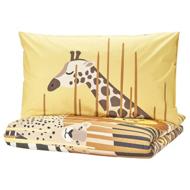Duvet Cover And Pillowcase Yellow/Savannah 150X200/50X80 Cm