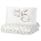 Duvet Cover 1 Pillowcase For Cot Rabbit Pattern/White/Beige 110X125/35X55 Cm