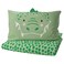 Duvet Cover And Pillowcase Green/Crocodile 150X200/50X80 Cm