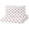 Duvet Cover 1 Pillowcase For Cot Heart Pattern/White Red 110X125/35X55 Cm