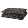 Duvet Cover And Pillowcase Black Multicolour/Floral Pattern 150X200/50X80 Cm