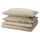 Duvet Cover And 2 Pillowcases Grey-Beige/Off-White 240X220/50X80 Cm