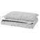 Duvet Cover And Pillowcase Black White/Dotted 150X200/50X80 Cm