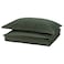 Duvet Cover And Pillowcase Dark Green 150X200/50X80 Cm