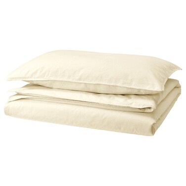 Duvet Cover And Pillowcase Natural 150X200/50X80 Cm