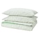 Duvet Cover And 2 Pillowcases Green White/Dotted 240X220/50X80 Cm