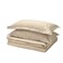 Duvet Cover And 2 Pillowcases Beige 240X220/50X80 Cm