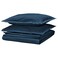 Duvet Cover And 2 Pillowcases Dark Blue 240X220/50X80 Cm