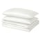 Duvet Cover And 2 Pillowcases White 240X220/50X80 Cm