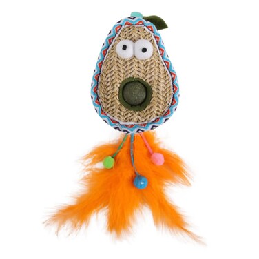 Whisker Fiesta Avocado Cat Toy W/Catnip Ball (23 x 8 x 3.5 cm)