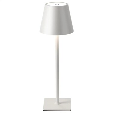 Cordless USB Rechargable Dimmable Table Lamp (White, 5 W)
