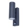 Candiac LED Fixed PIR Outdoor Wall Light (9 W, Warm White, Dark Gray)