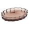 Florea Glass Soap Dish (Amber, 13.8 x 9.9 cm)