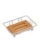Evideco Metal Wire Soap Dish W/ Bamboo Tray