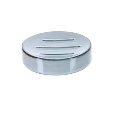Lacquered Stoneware Soap Dish (Blue, 10 x 0 x 2.5 cm)