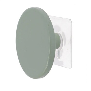 Bamboo Hook Rack on Sticker (Khaki, Dia 8.5 cm)