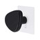Wooden Patere Hook Medium (Black, 6.5 x 4 x 5.5 cm)