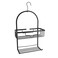 Aluminum Shower Caddy with Hook (28 x 12.5 x 49.5 cm, Black)
