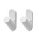 Self-Adhesive Wall Hook Set (10 x 4.5 x 12.5 cm, White, 2 Pc.)