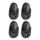 Abs Hooks Set (Black, 4 Pc.)