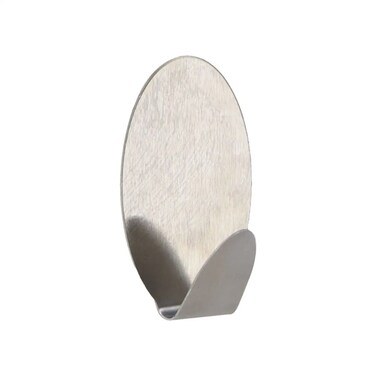 Oval Stainless Steel Hook (Chrome, 4.5 x 3 x 7 cm)