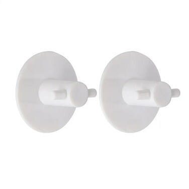 Round Abs Hooks Set (White, Pc. 2)