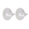 Round Abs Hooks Set (White, Pc. 2)