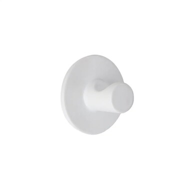 Painted Zinc Hook (White, 2.8 cm)