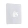 Square PS/PVC Adhesive Hook (White, 8 x 2 x 8 cm)