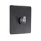 Square PS/PVC Adhesive Hook (Black, 8 x 2 x 8 cm)