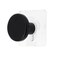 Bamboo Hook Rack on Sticker (Black, Dia 4.5 cm)