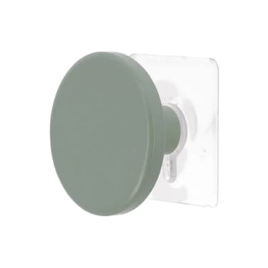 Bamboo Hook Rack on Sticker (Khaki, Dia 6.5 cm)