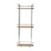 Gebor Chromed Metal Bamboo Oval Wire Shelf W/3 Tiers (24 x 13 x 62 cm)