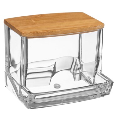 Selena Polystyrene Q-Tip Dispenser (9.3 x 7.4 x 8 cm)