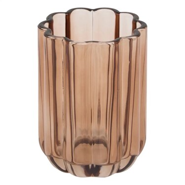 Florea Glass Toothbrush Holder (Amber, Dia. 7.7 x 11 cm)