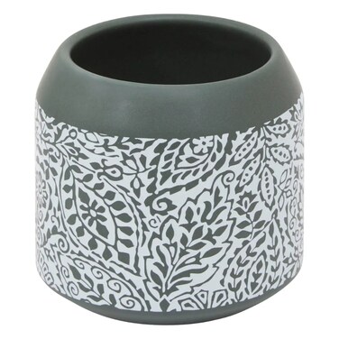 Arboria Ceramic Toothbrush Holder (Green, Dia. 9 x 9 cm)