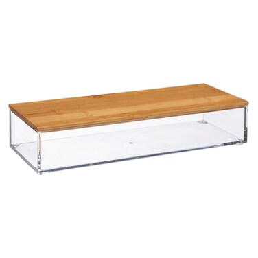 Selena Polystyrene Rectangle Storage Box (25.6 x 5.1 x 9.6 cm, Medium)