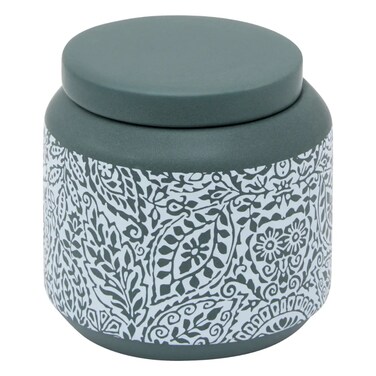 Arboria Ceramic Cotton Jar (Green, Dia. 10 x 10.4 cm)