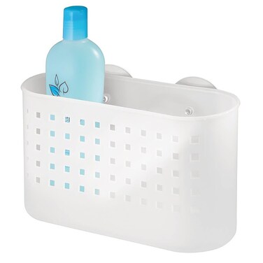 Suction Shower Basket (10 x 17 x 26 cm, White)