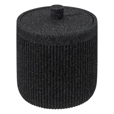 Onyx Polyresin Cotton Holder (9.9 x 12 cm, Slate)