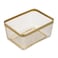Meshi Metal Pantry Basket (Brass, 31 x 23.5 x 15.8 cm)