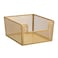 Perforated Dip Front Basket (Brass, 30.5 x 25.4 x 15 cm)