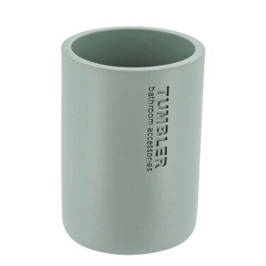 Polyresin Tumbler (Eucalyptus Green, 7.5 x 7.5 x 10.7 cm)