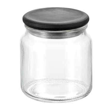 Gracie Glass Jar (0.48 L, Clear)