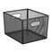 Perforated Metal Bin (Black, 30.5 x 25.4 x 20.3 cm)