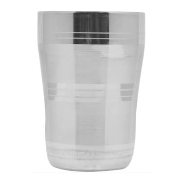 Stainless Steel Glass Fresca Silver 9 Cm STGF01 Mocktail &amp; Water Glass Silver 7.5 x 10cm