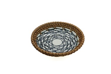 Ceramic Rattan Dish 15Cm Small Rt004