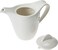 Premium White Ceramic Tea &amp; Coffee Pot &ndash; 1 Litre