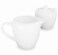 Sugar &amp; Cream Pot Set &ndash; 2 White Ceramic Pieces (200 Ml Each)