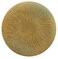 Ceramic Round Plate 29Cm*2Cm, Brown/Turquoise Ripple Design